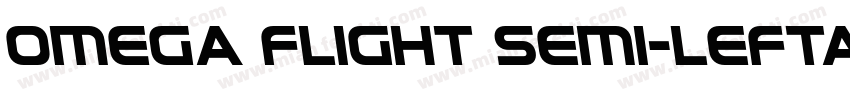 Omega Flight Semi-Leftalic Regular字体转换